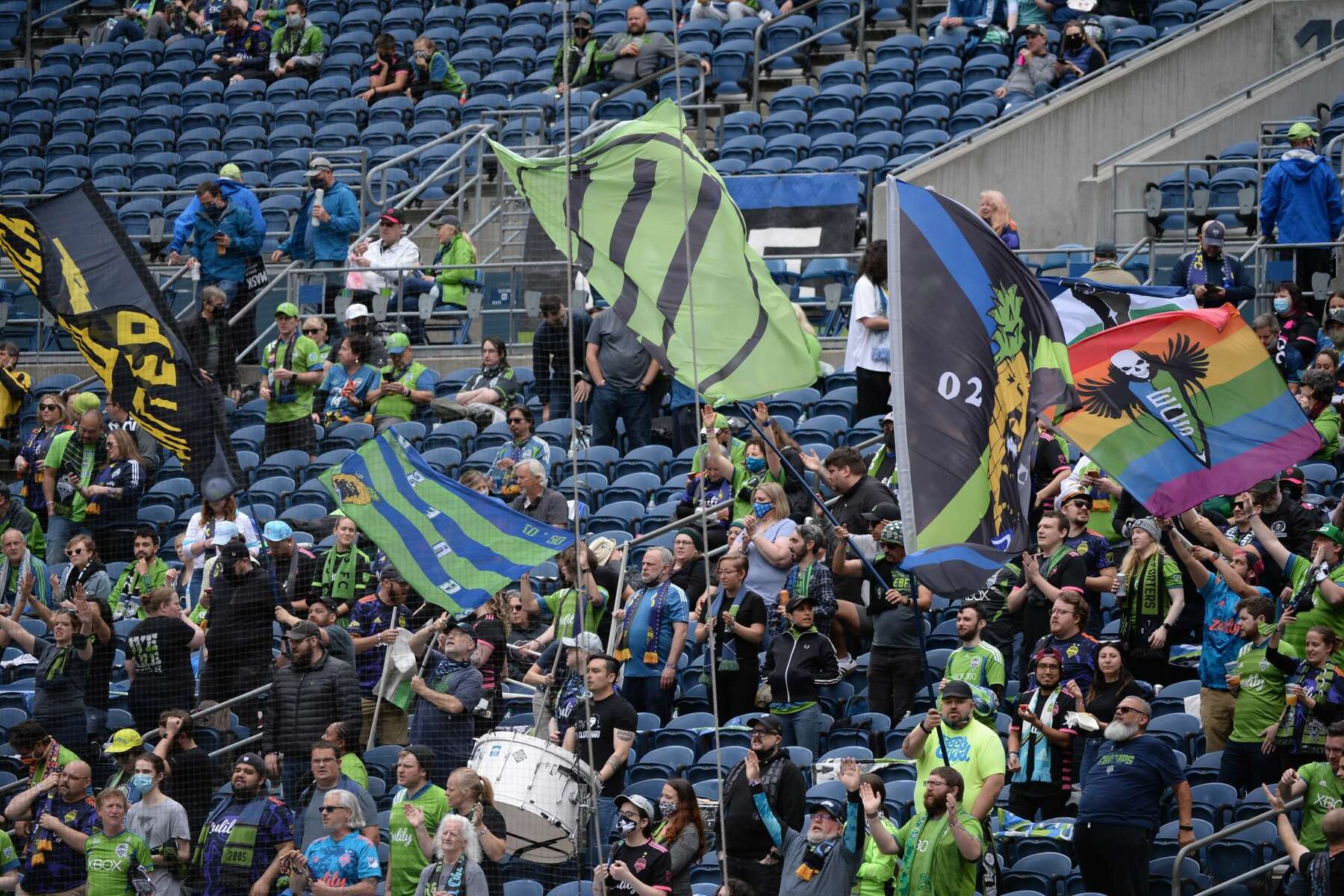 Emerald City Supporters Section at Lumen Field 