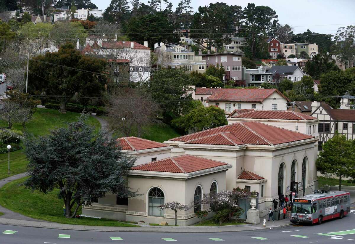 The Forest Hill Muni Metro station is surrounded by single family homes in San Francisco, Calif. in 2018.