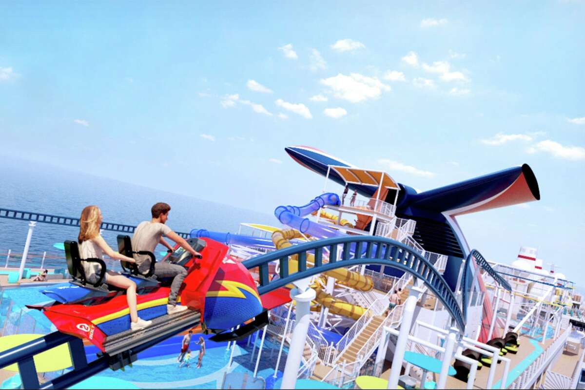 carnival cruise new ship with roller coaster