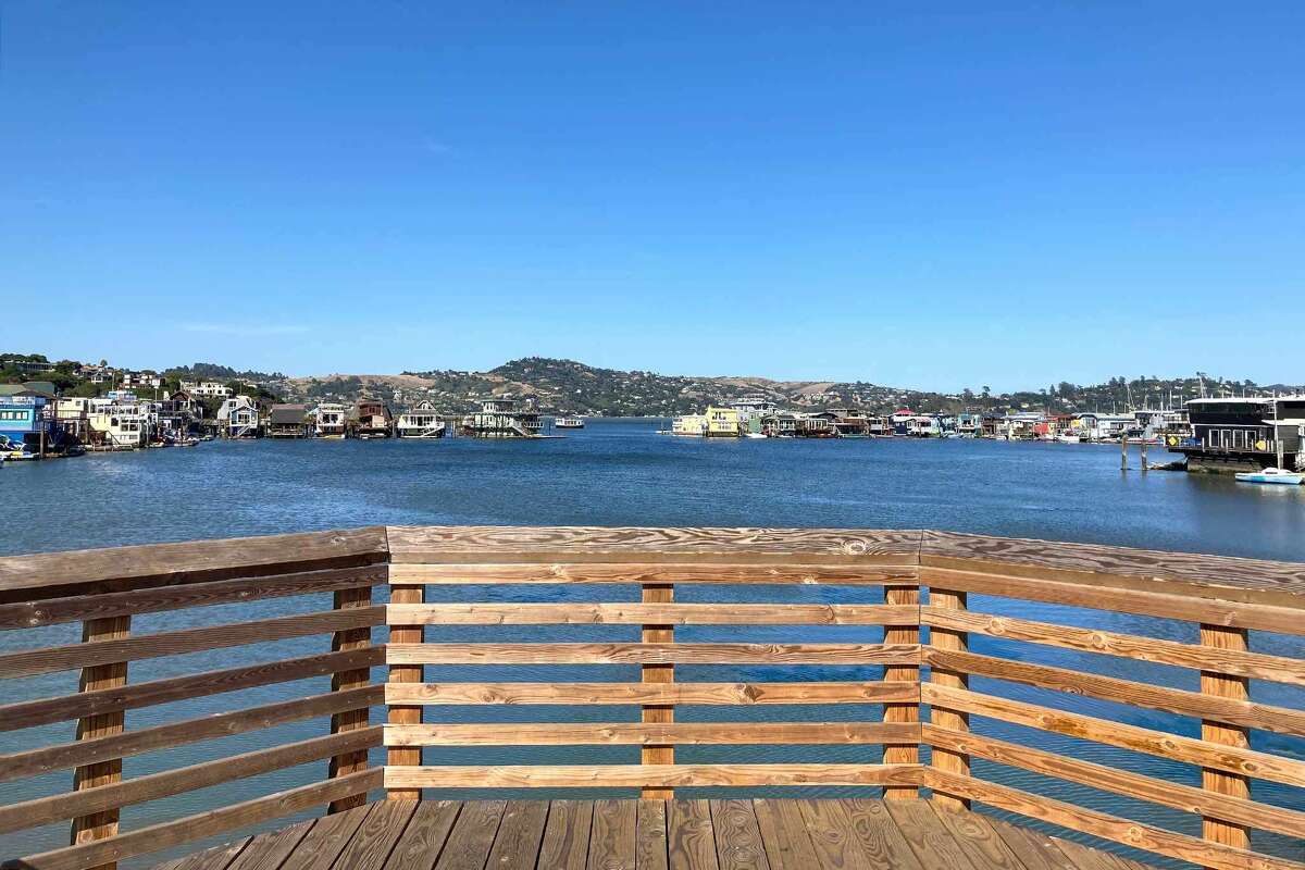 A view from a lookout point at the Waldo Point Harbor in Sausalito, Calif., where Otis Redding conceived the song 