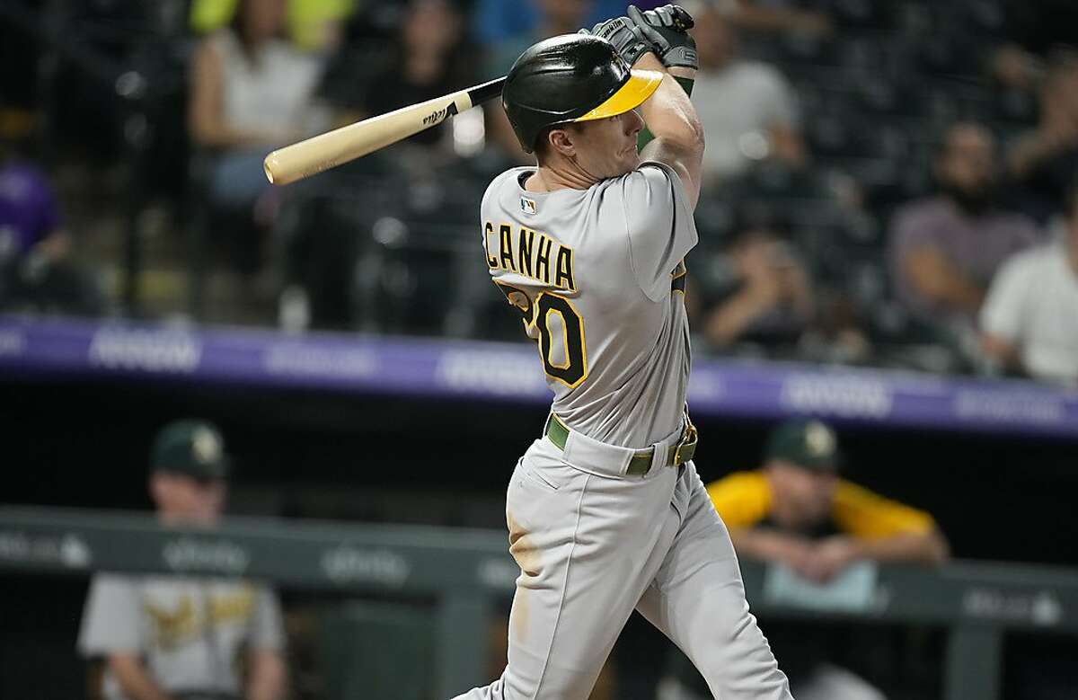 Mark Canha returns to A's, still in swing of things