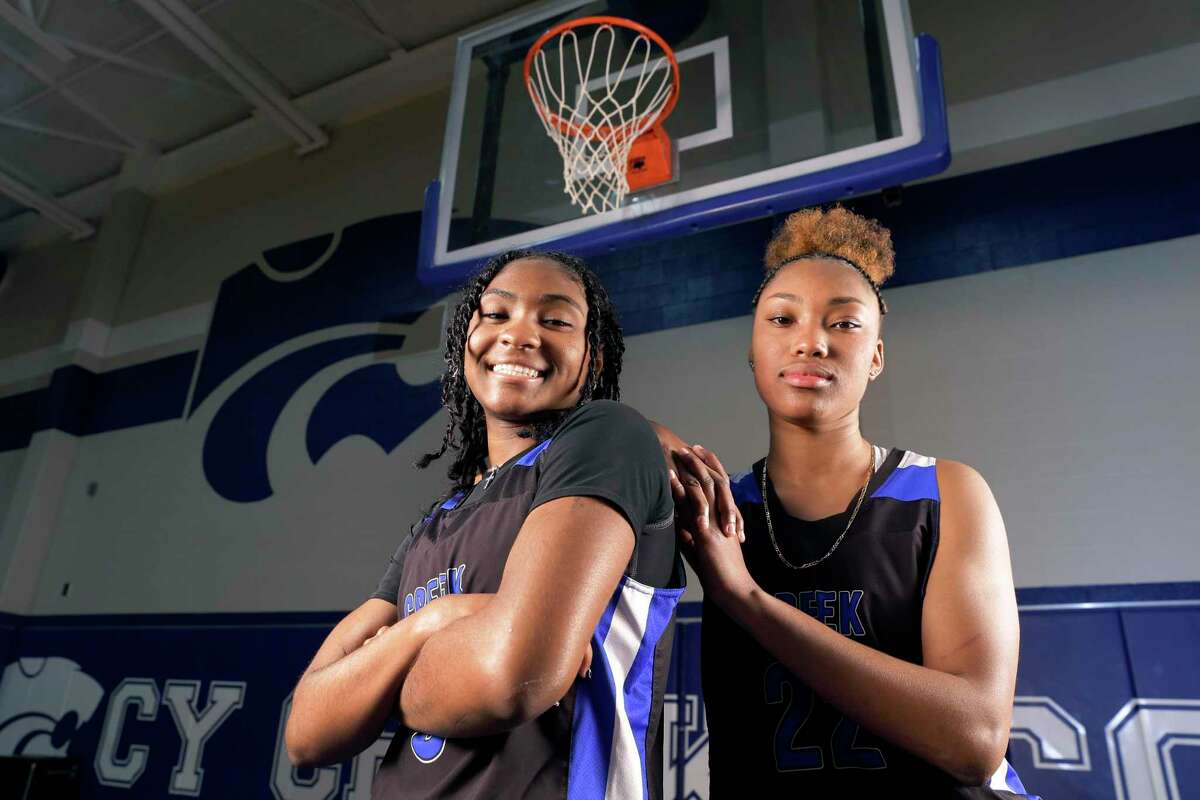 Cypress Creek guards Rori Harmon, left, and Kyndall Hunter, right, both signed with Texas. And despite their youth, Texas will lean heavily on its two starting freshmen guards this season. 