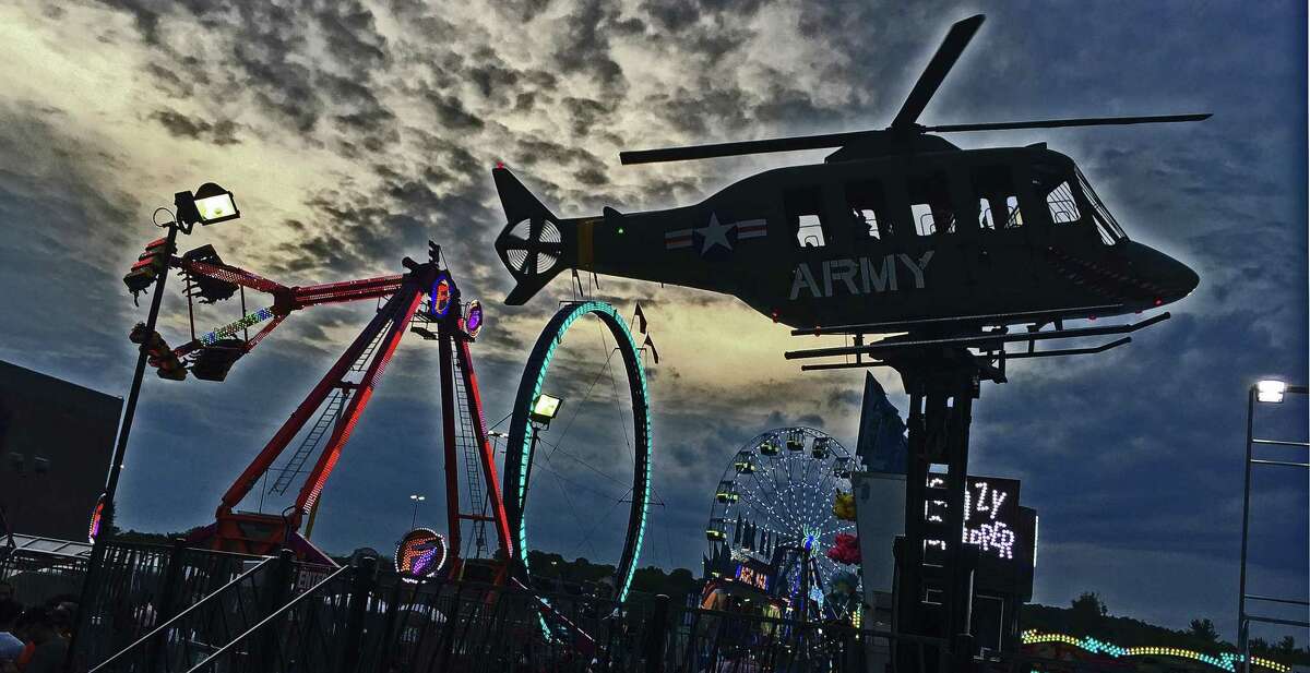 The Powers Great American Midway at the Danbury Fair mall in June 2021.