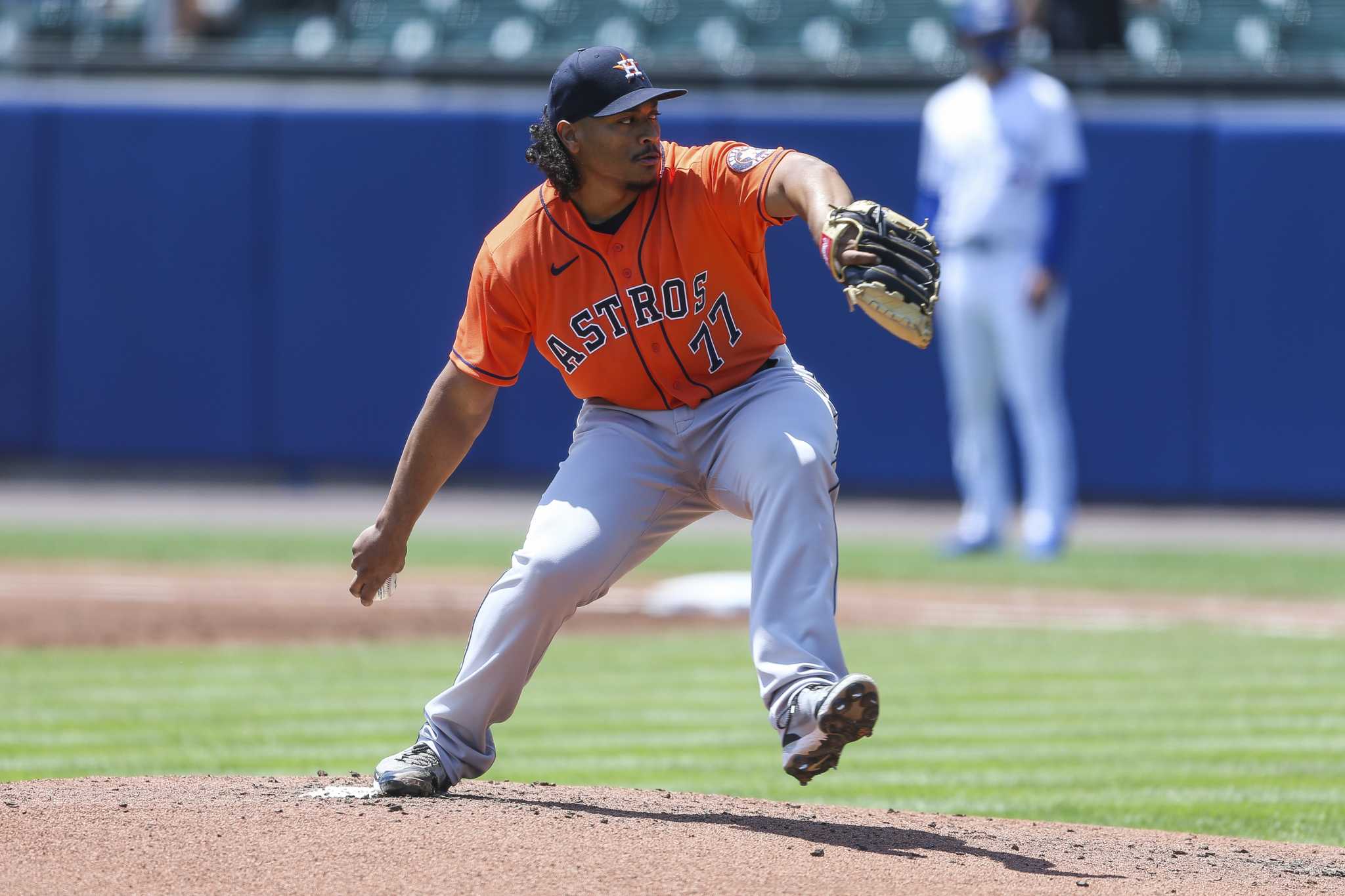 Astros offense backs Luis Garcia's solid start in series finale win ...