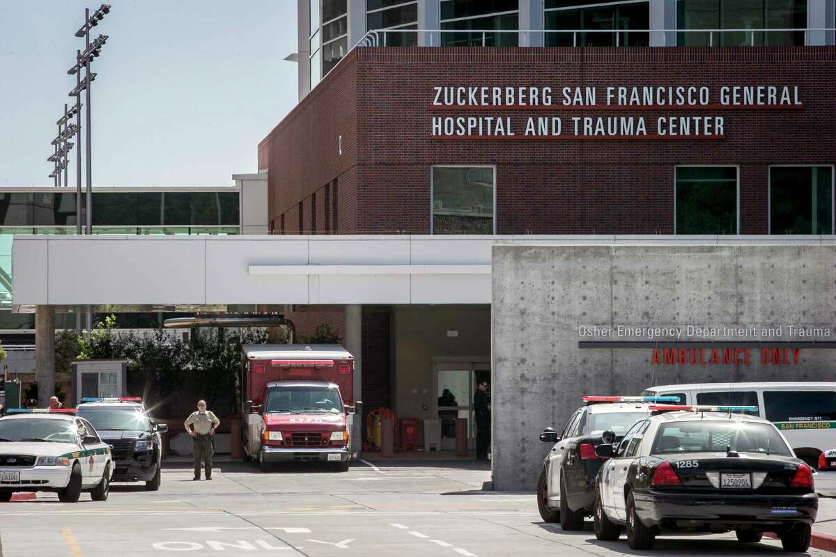 Employing sheriff’s deputies to patrol San Francisco General Hospital can add to patient trauma, a chief resident says.