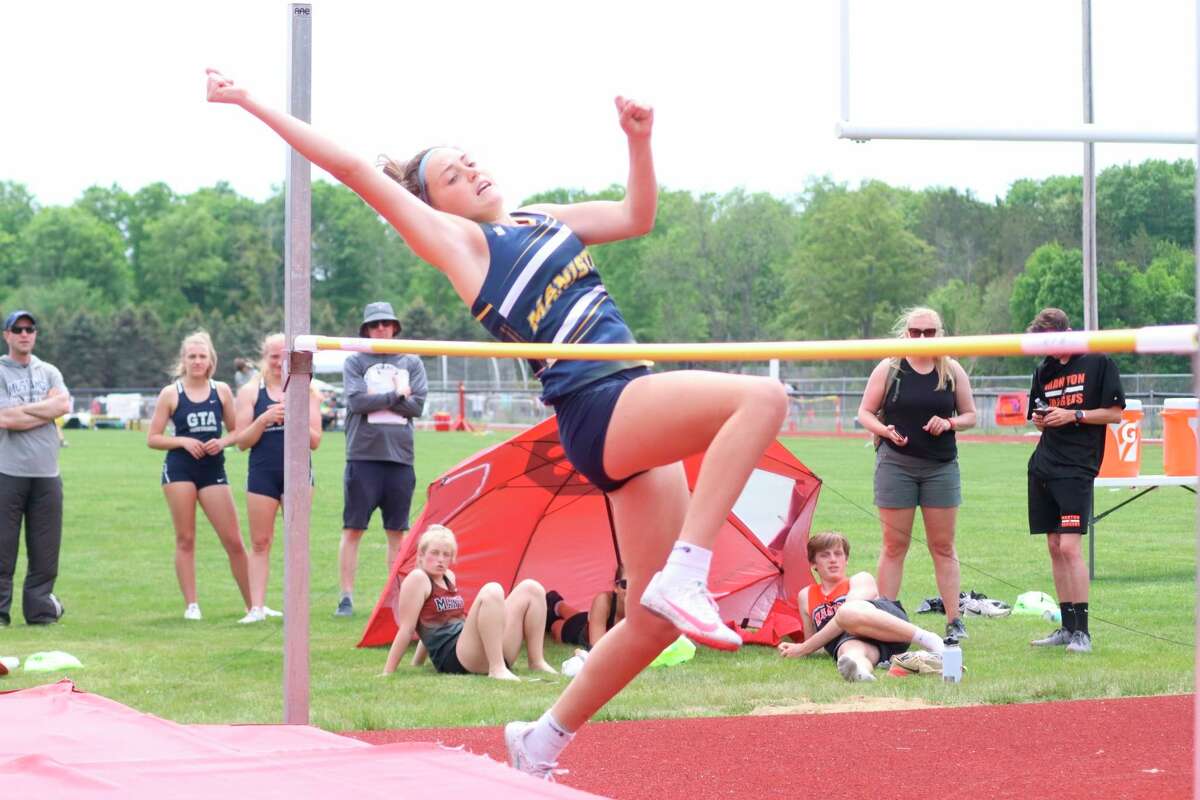 Manistee freshman Libby McCarthy earned All-State honors with an eighth-place finish in high jump on Saturday at the Division 3 state finals in Jenison. (News Advocate file photo)