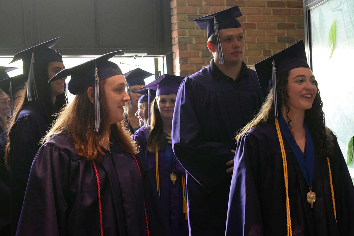 Routt Catholic High School students take part June 6 in the high school's commencement. 
