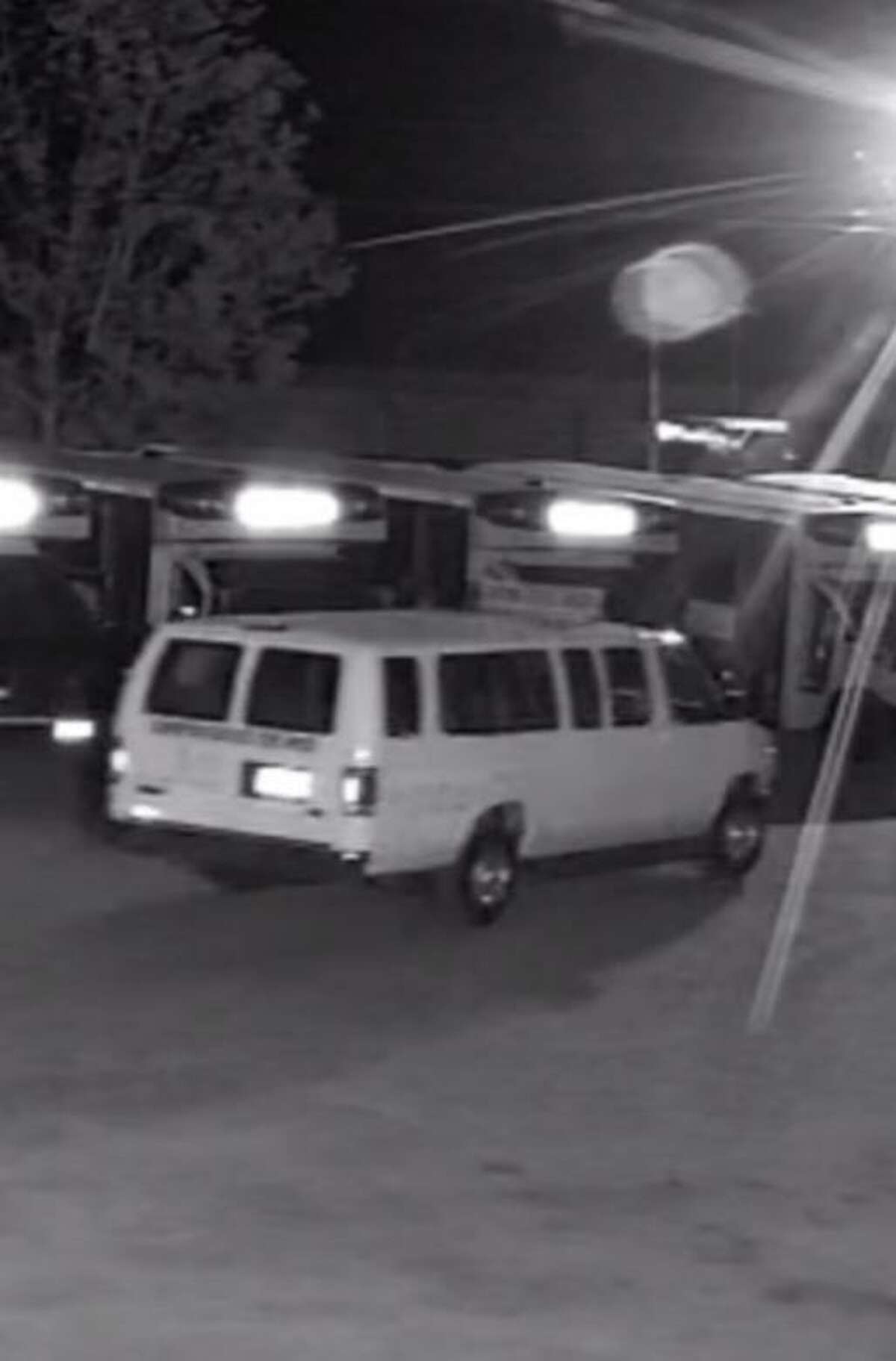 New Milford police say this vehicle was used by two suspects who stole 11 catalytic converters from vehicles parked at All-Star Transportation on Dodd Road during the early morning hours of June 3, 2021.