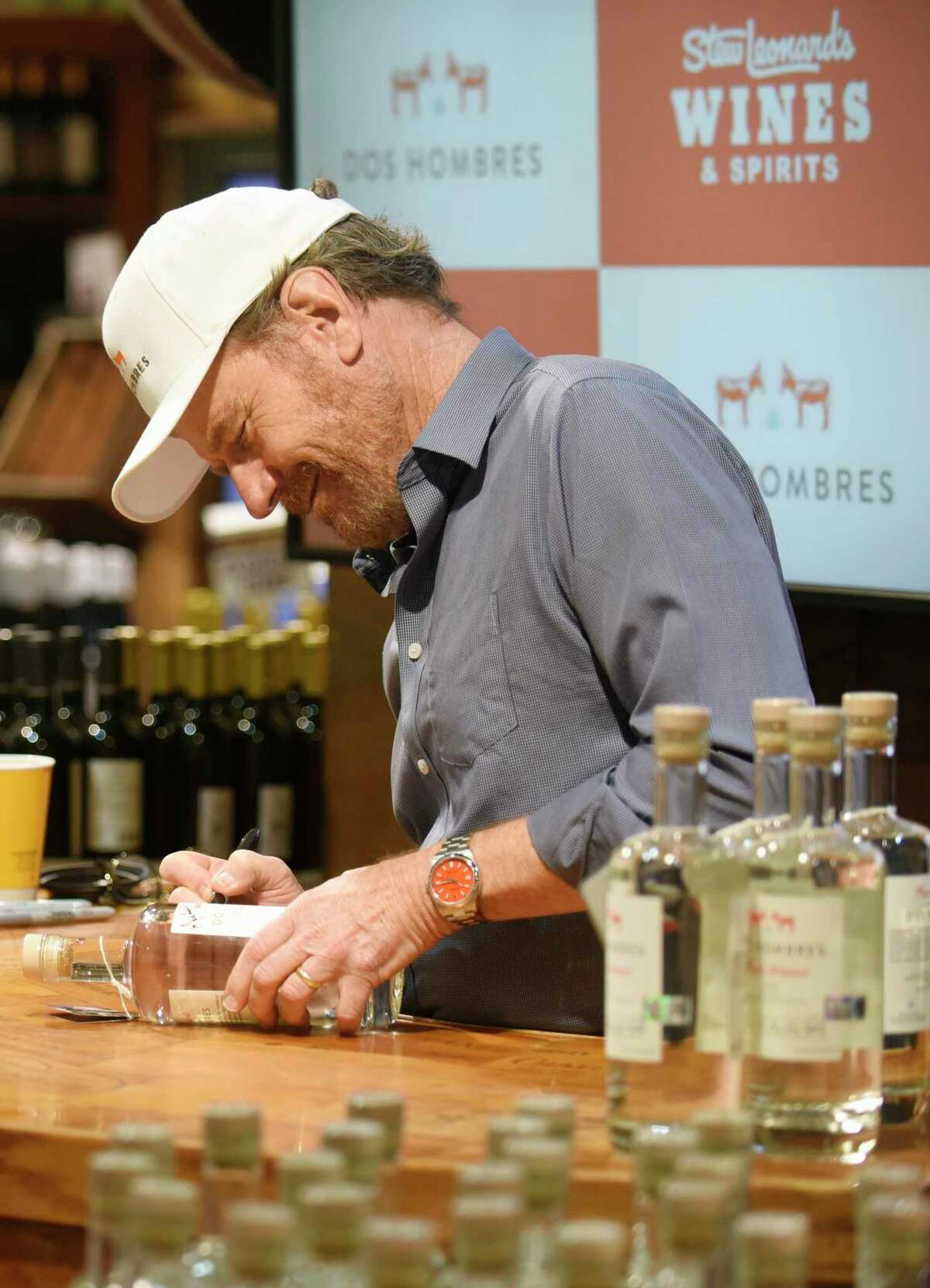 In photos: Bryan Cranston brings his new tequila to Stew Leonard's