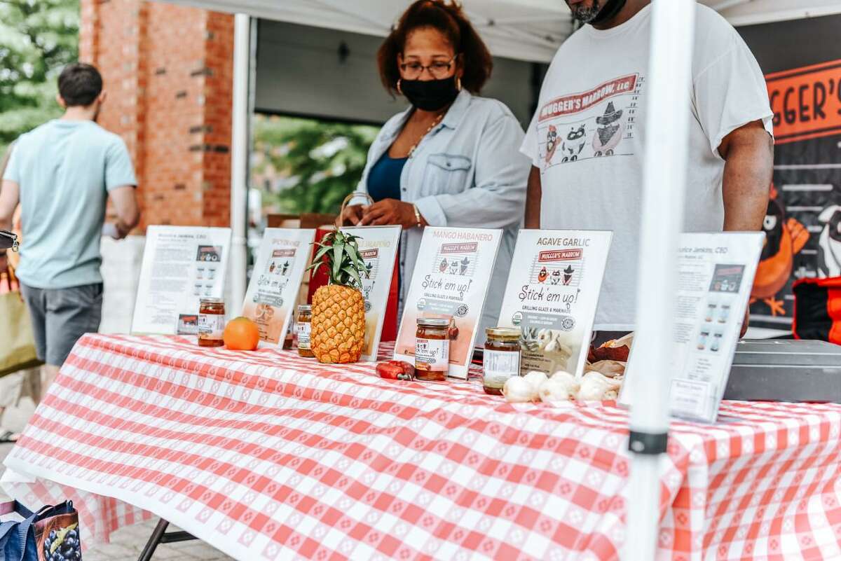 The Shelton Farmer’s Market, at 100 Canal St. East in downtown, runs every Saturday from 9 to noon throughout the spring and summer.