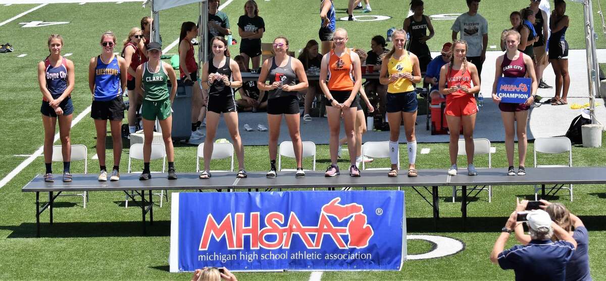 Track and field athletes from the Upper Thumb took their places on the podium at the MHSAA state finals held in West Michigan over the weekend.