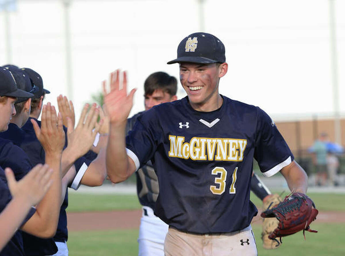 MONDAY BASEBALL ROUNDUP McGivney Goes Big Then Small To Win