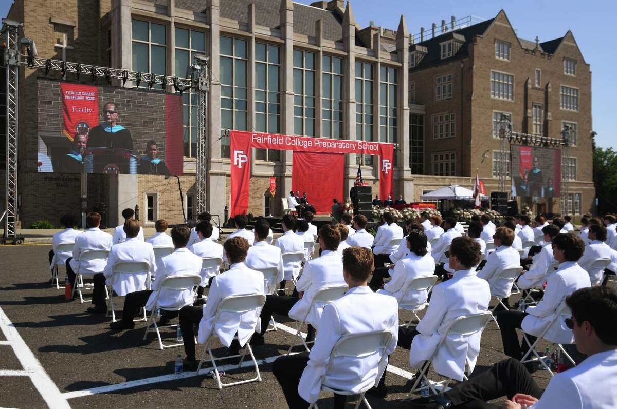 The Fairfield Prep graduation on Sunday.