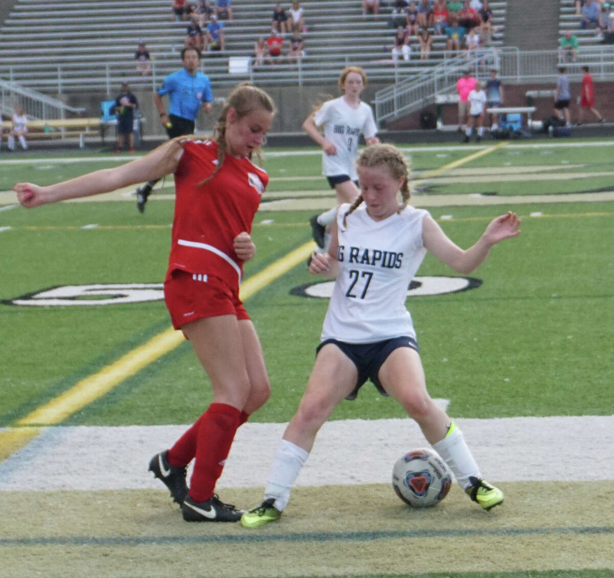 On Tuesday night in Comstock Park, the Big Rapids girls soccer team defeated Tawas 3-0 to advance to the Regional final.
