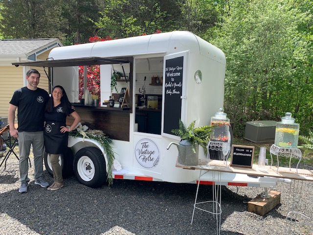 Trumbull couple launches mobile bartending station in a vintage horse  trailer