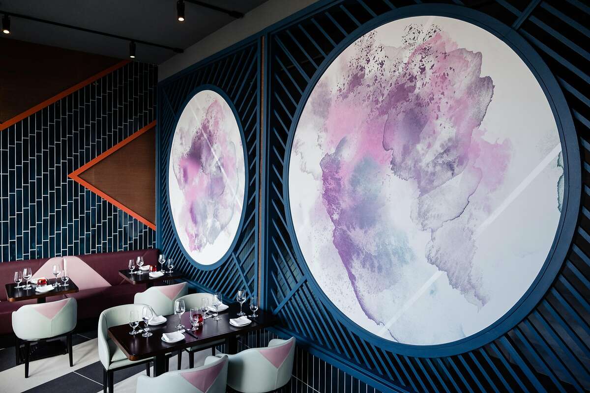 A view of one of the modern dining rooms in Empress by Boon, opening June 18 in San Francisco’s Chinatown.
