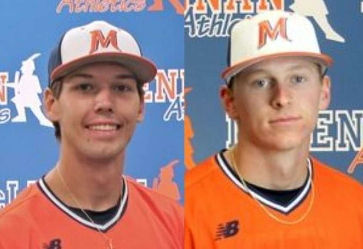 McLennan Community College baseball players Kevin Skweres (left) and Jared Matheson (right).