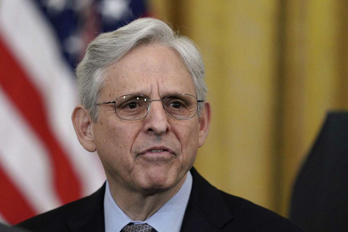 U.S. Attorney General Merrick Garland attends a signing ceremony for the Covid-19 Hate Crimes Act in the East Room of the White House, on Thursday, May 20, 2021.