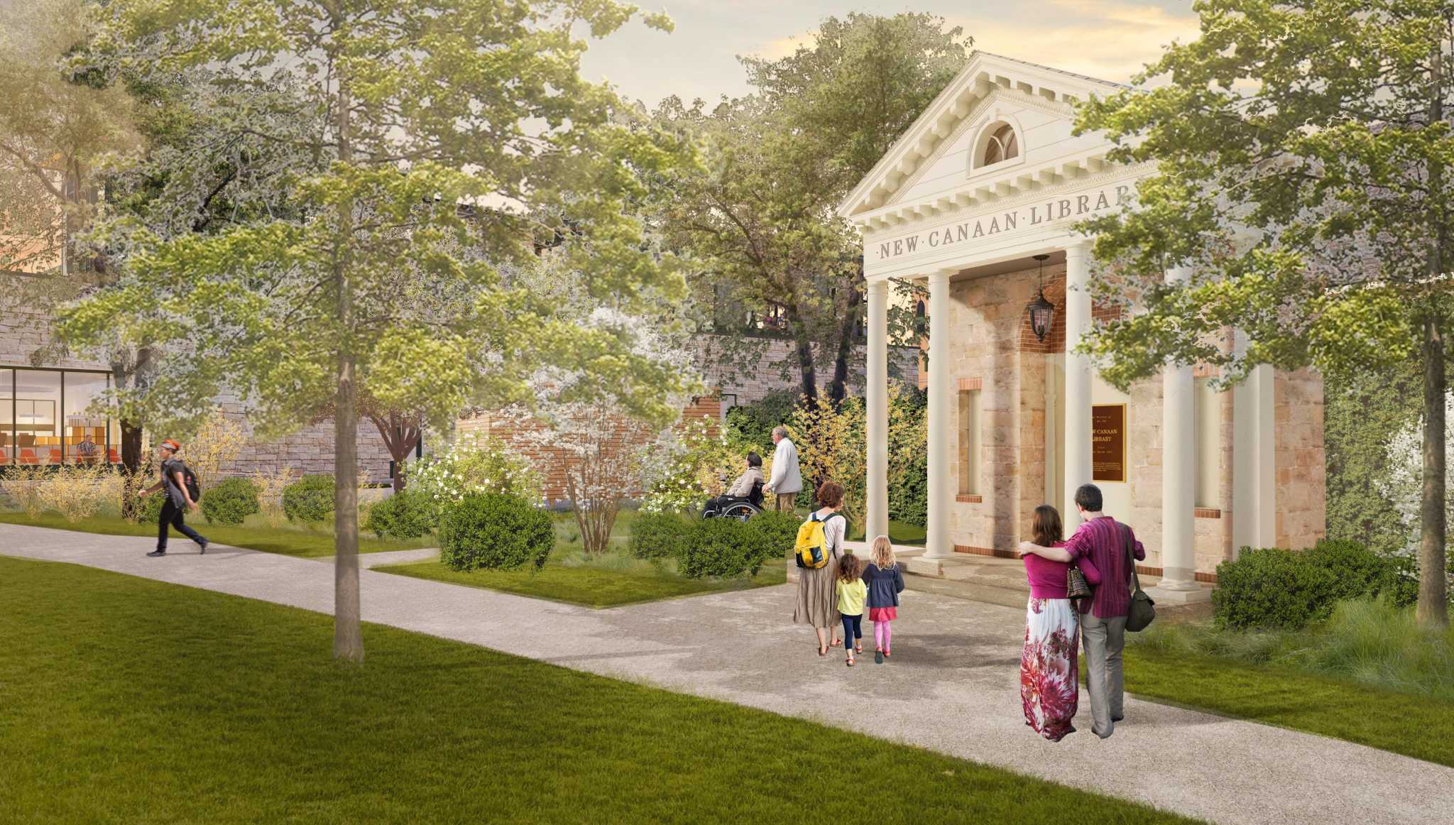 New Canaan Library shares 1913 pavilion rendering, says project holdup could be costly - Vimarsana News