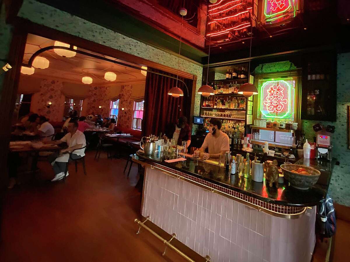 main dining room The bar and <a class=