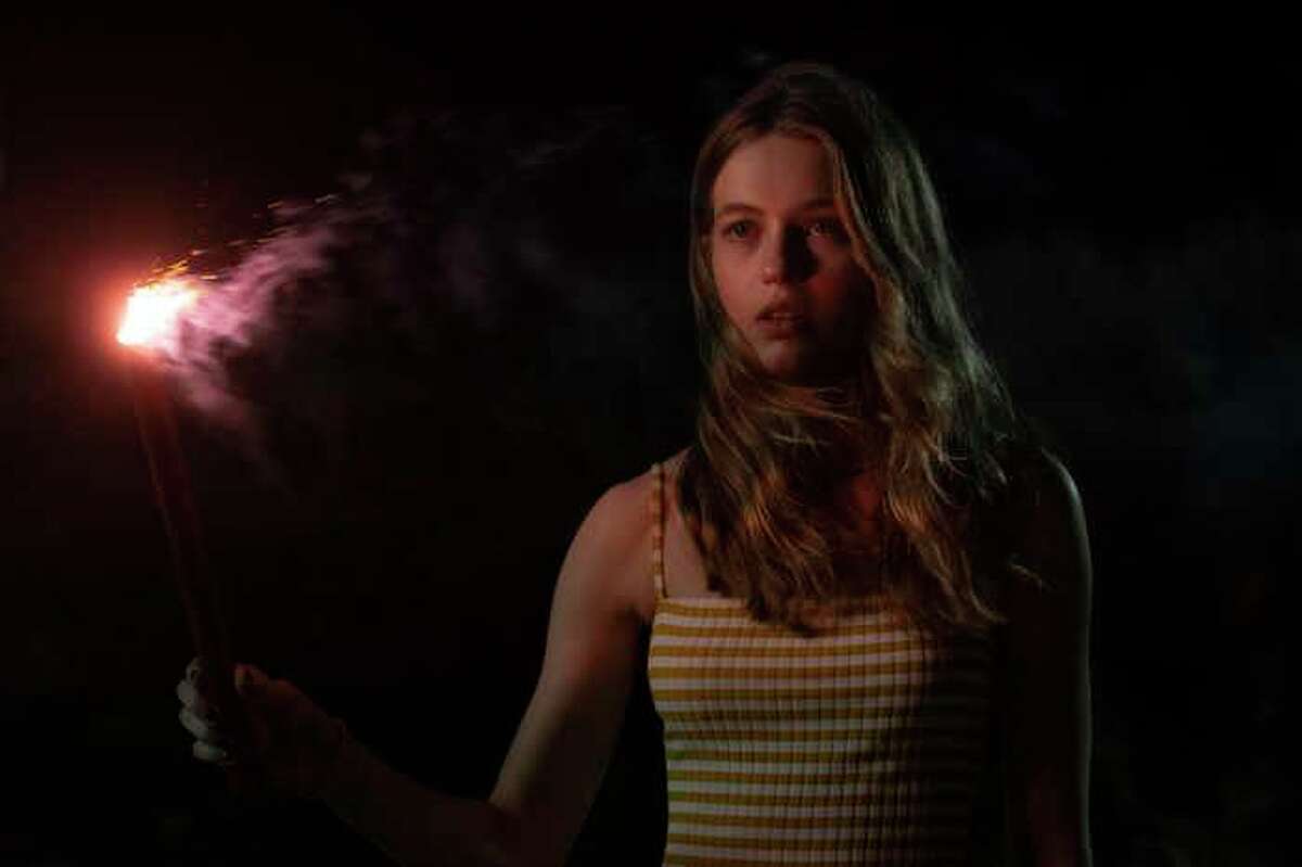 Heather (Olivia Welch) gets ready to leap into the game in “Panic.”