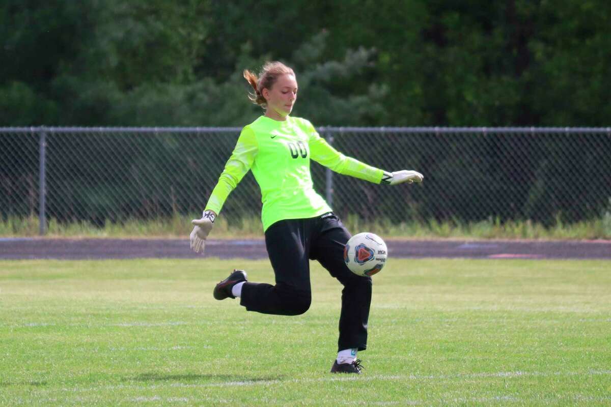 Ava Bechler impressed at goalkeeper as a freshman this year, earning honorable mention all-conference honors. (Record Patriot file photo)