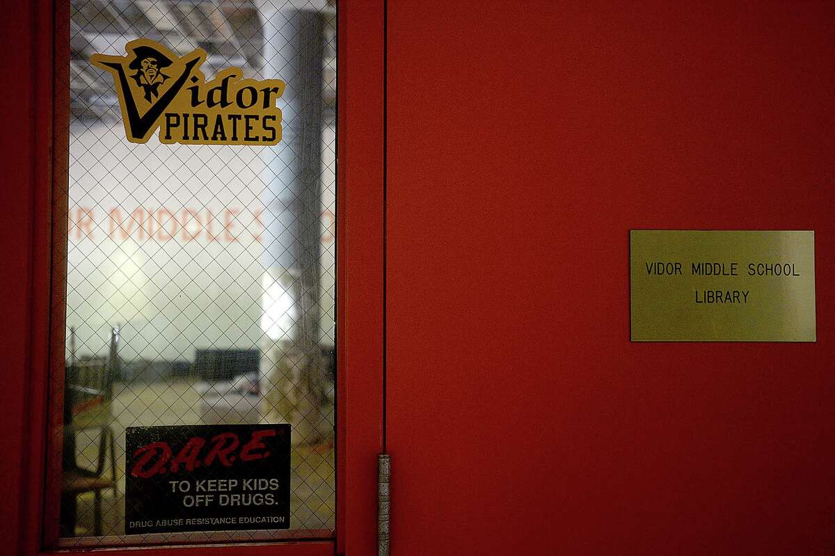 Vidor MIddle School remains closed after being gutted following flood damage from Tropical Storm Harvey nearly two years ago. Principal Kerri Pierce says the district still is awaiting word from FEMA about funds to either repair or rebuild the school. Photo taken Wednesday, March 27, 2019 Kim Brent/The Enterprise