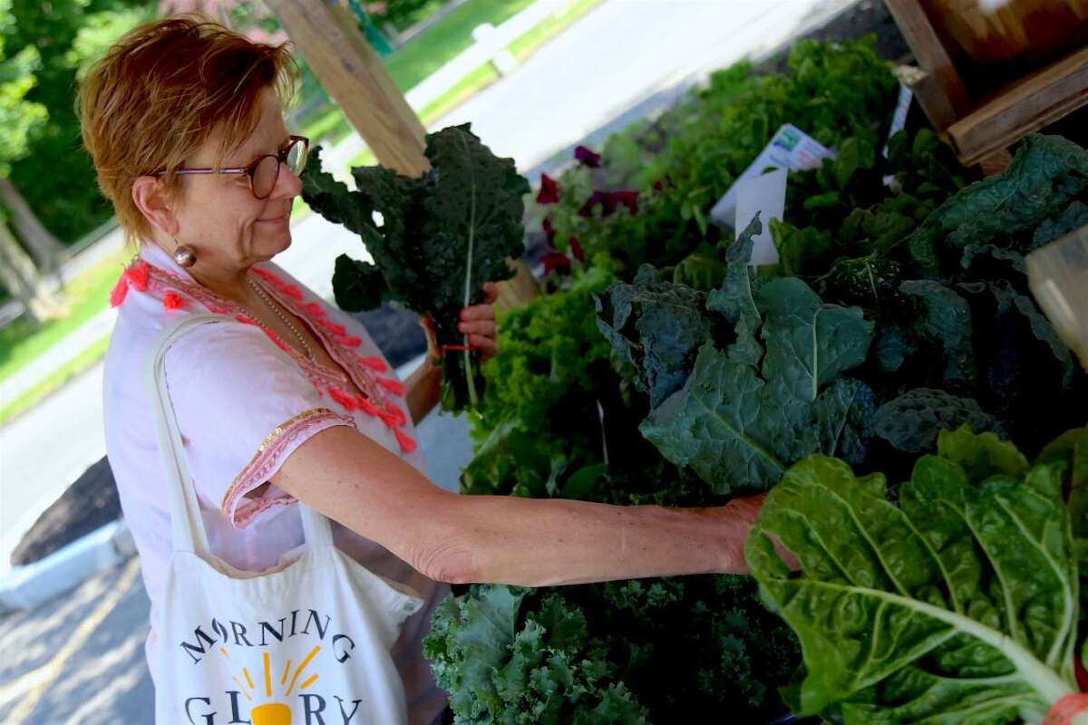 Doris Bobik of Darien is always thrilled with the colorful produce at her local farmer's market.