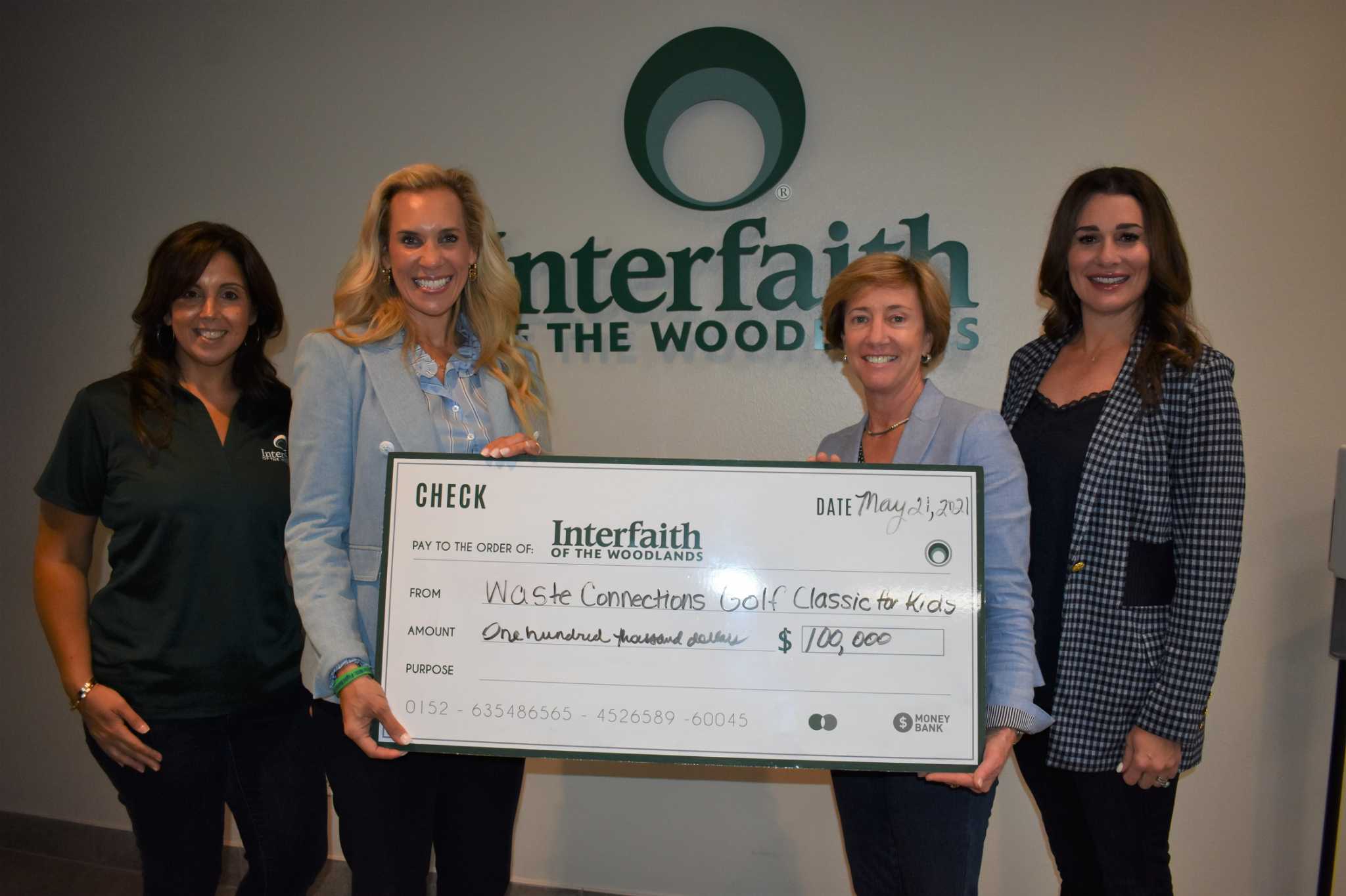 Waste Connections donates 100,000 to Interfaith through golf tournament