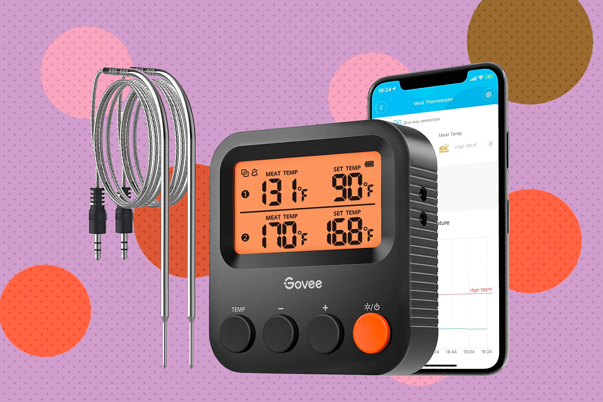 Never overcook steak again with this bluetooth meat thermometer