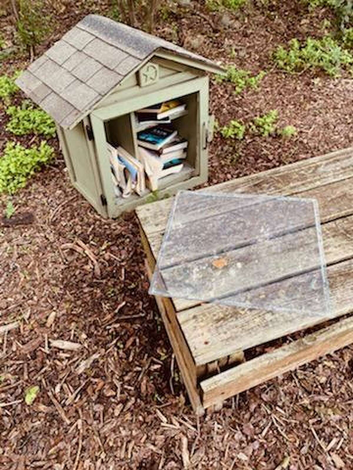 Unknown vandals attacked Alamo Heights Community Garden June 4, damaging picnic tables and the Little Free Library.