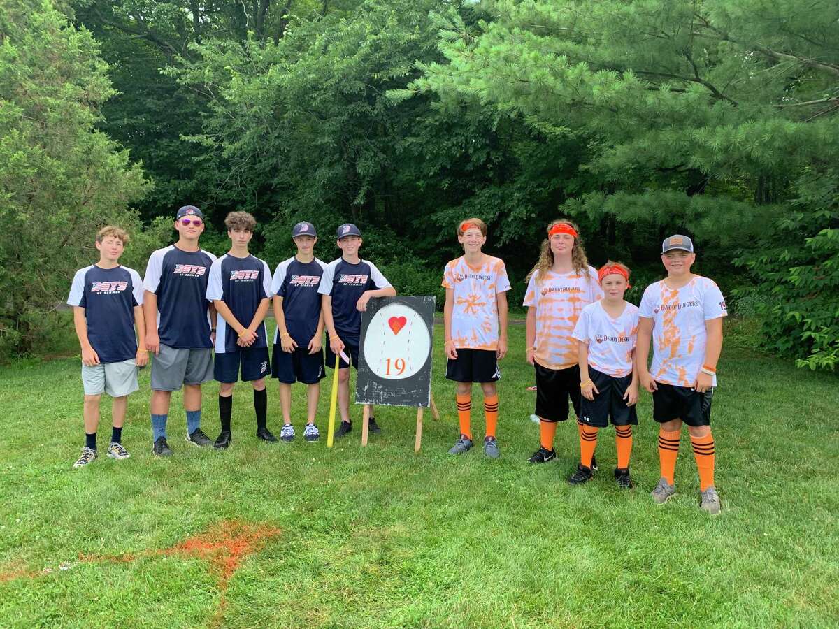 The Otto Forever Wiffle Ball Tournament is returning this year, 2021, starting at 8 a.m. on Saturday, July 10, at Settlers Park in Southbury. Pictured left to right are: Nick Rose, Braden Purser-Blackman, Louie Coscia, Kenny Supersano, William Passarelli, Lucas Stango, Jack Canalori, Colin Bensley, and Colby Mahoney.