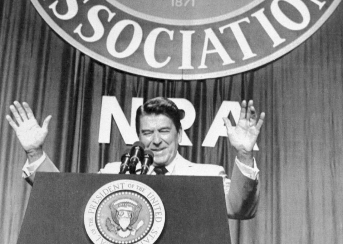 1980: NRA backs Reagan for president The NRA made its first endorsement for president in 1980 and wound up backing a winner: Ronald Reagan. As governor of California, Reagan had signed the Mulford Act into law. He was a lifelong member of the NRA but supported some gun control measures—particularly after the attempt on his life that wounded his press secretary, Jim Brady. You may also like: 25 terms you should know to understand the gun control debate