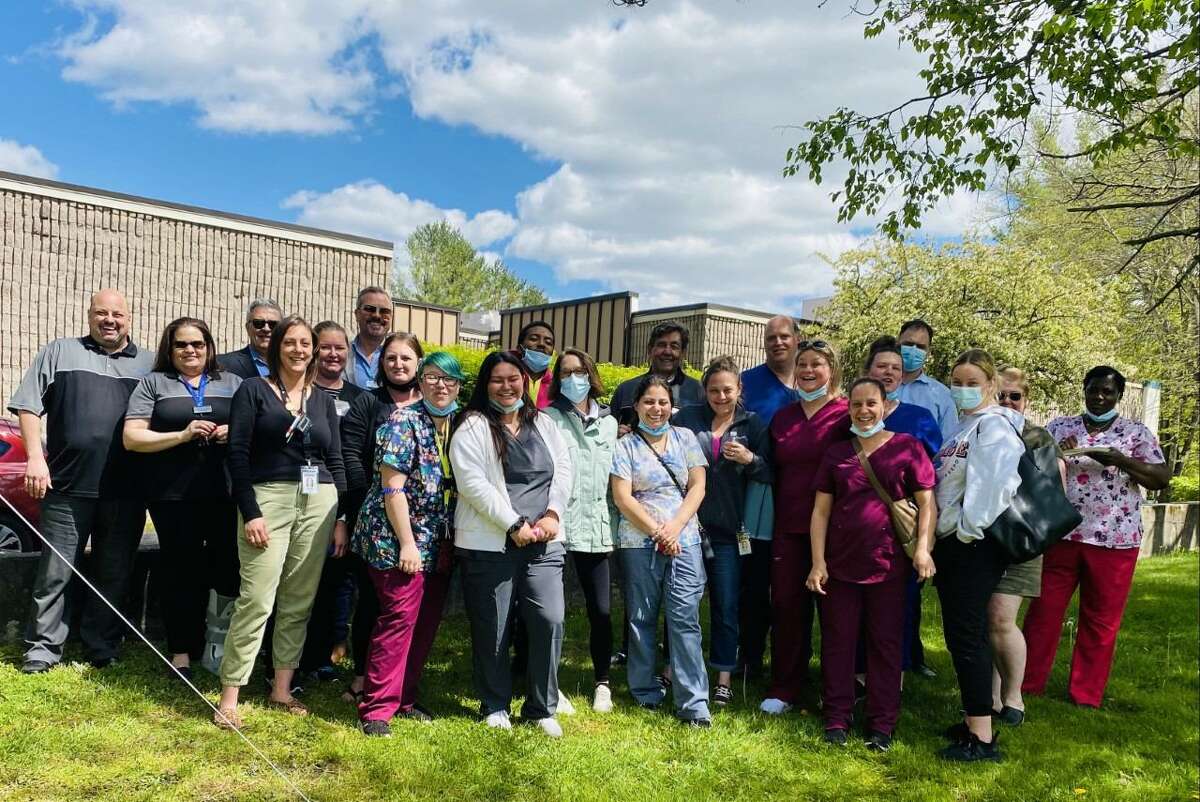 On May 12, Procare Pharmacy, LLC hosted an outdoor celebration at Candlewood Valley Heath and Rehabilitation at 30 Park Lane East, New Milford, to recognize the skilled nursing facility winning the 2020 CMS Value-Based Purchasing Award.