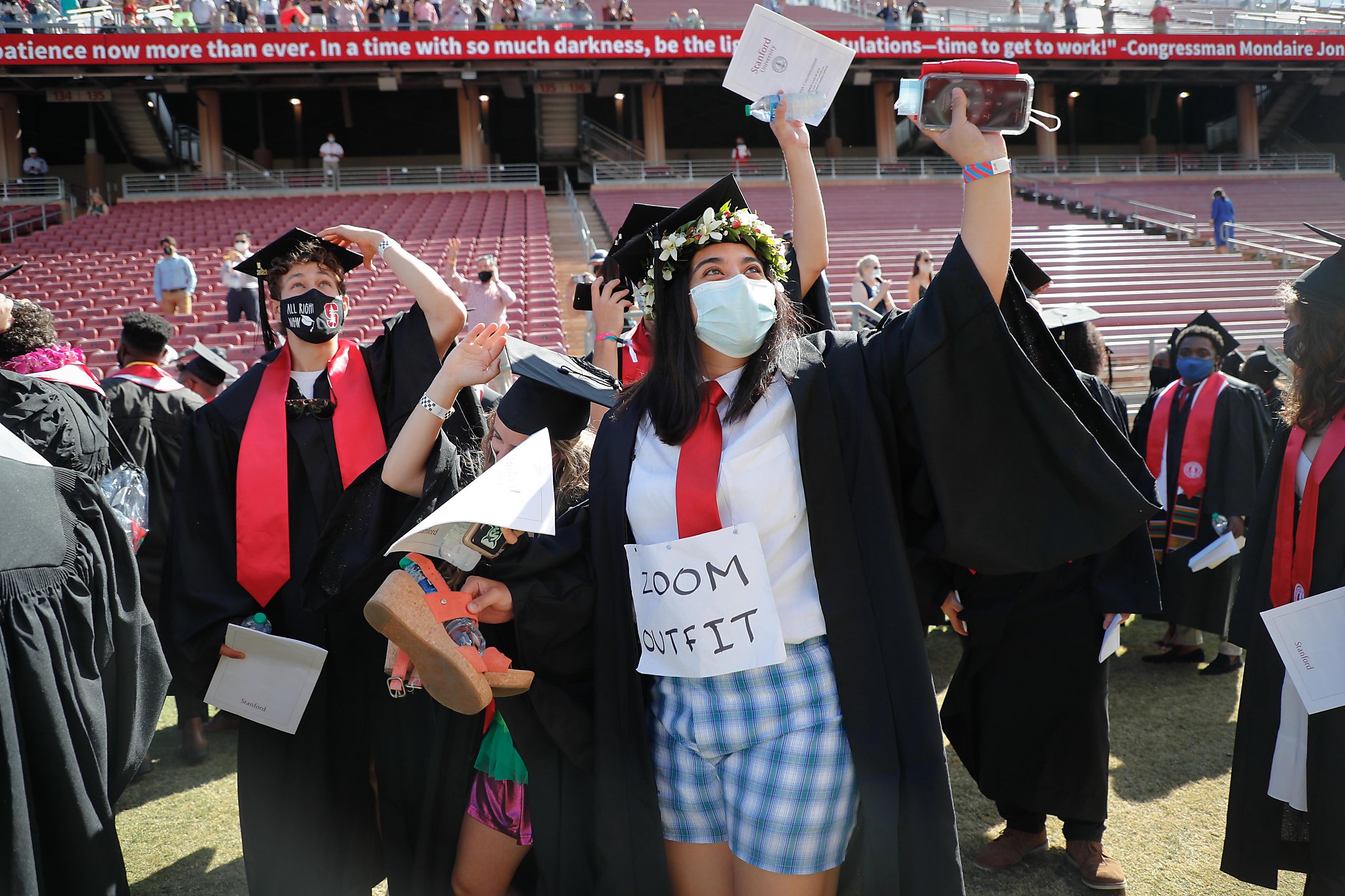 Stanford holds Bay Area’s first full inperson college commencement