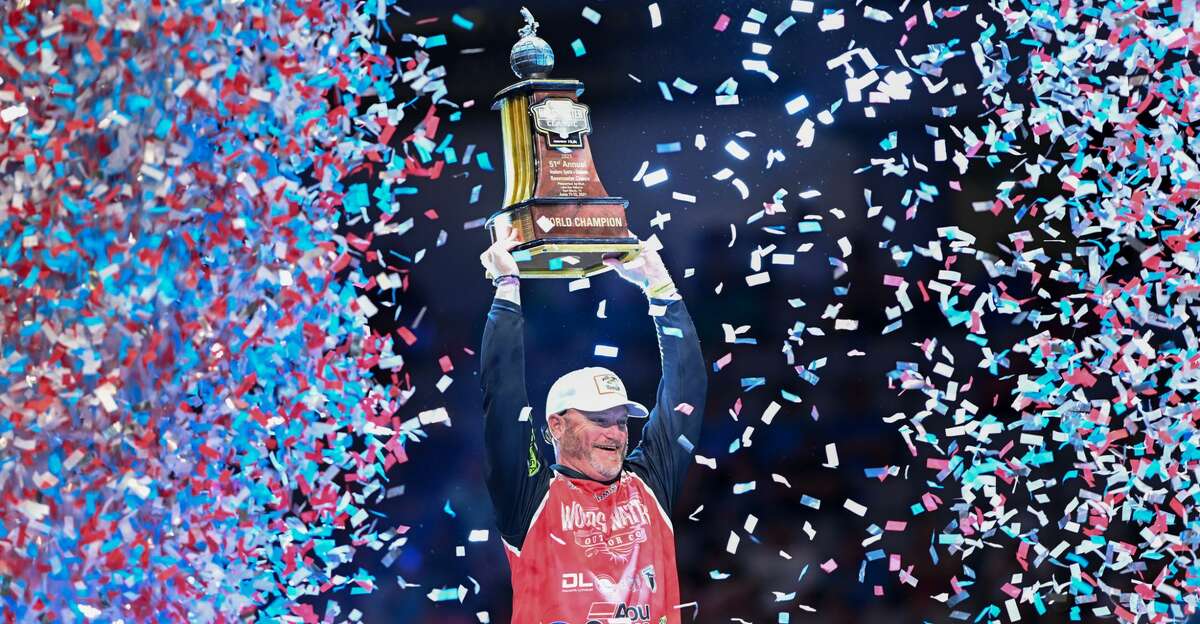 Hank Cherry, two-time consecutive winner of the Bassmaster Classic, on Day 3 of the 2021 Academy Sports + Outdoors Bassmaster Classic presented by Huk.
