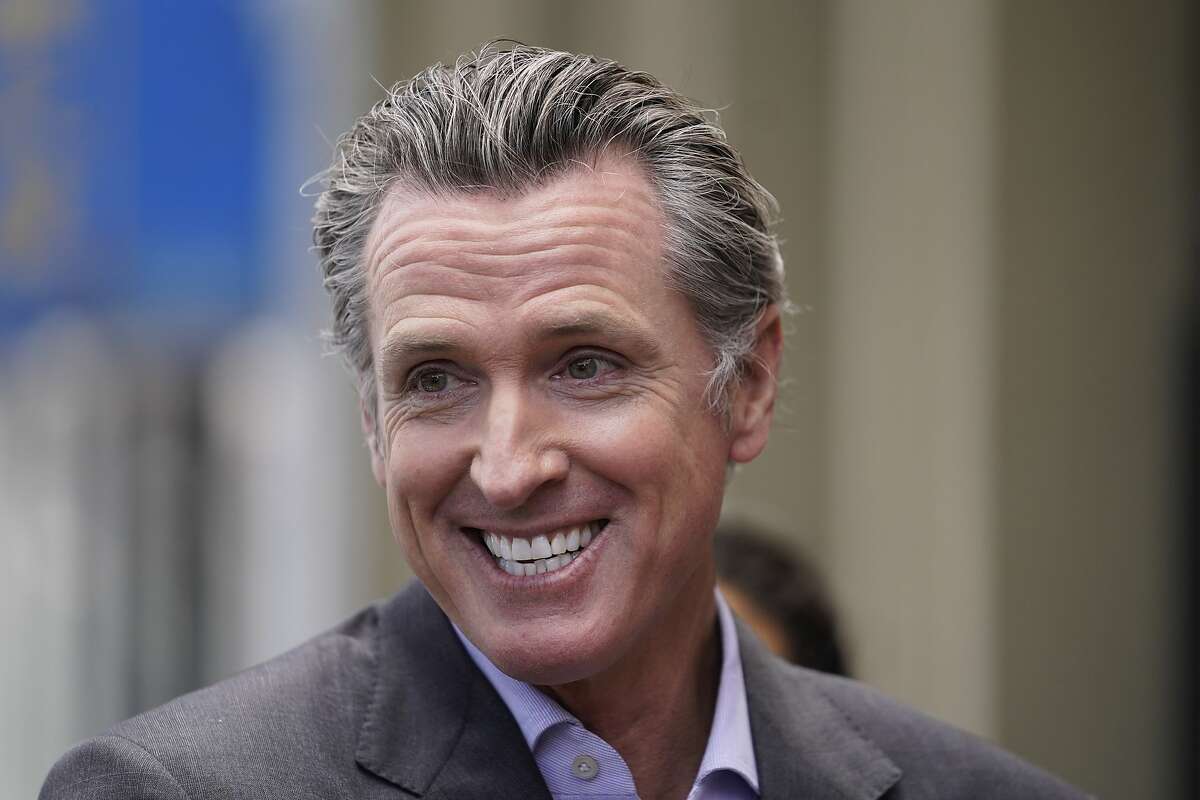 Gov. Gavin Newsom during a news conference in San Francisco on June 3, 2021.