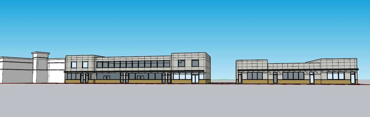 Rendering of the recently approved Woodside Plaza redevelopment project in Shelton, Connecticut.