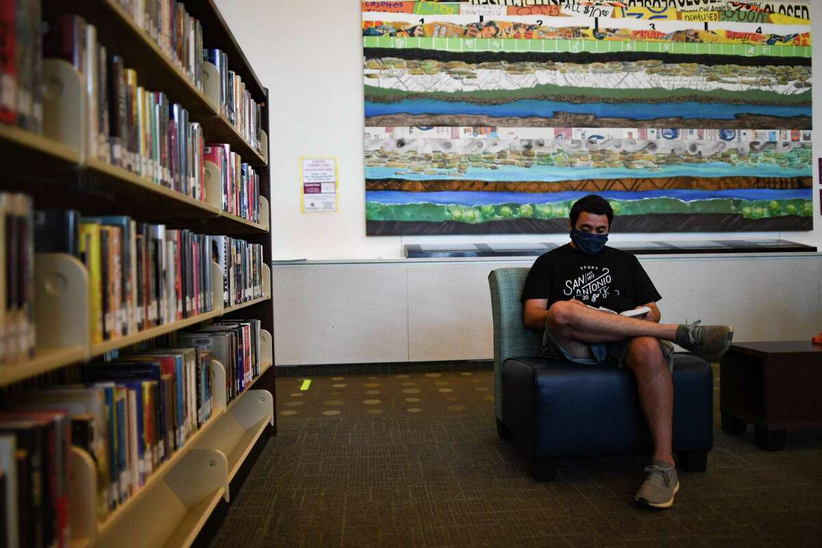 The San Antonio Public Library has waived fines for late books during the pandemic. Another big change: Up to 50 books are now allowed for checkout.