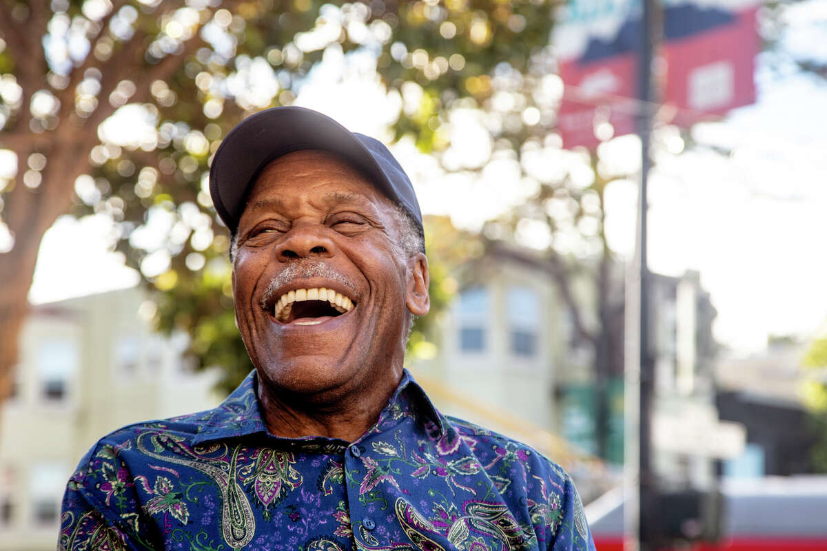 Danny Glover takes a moment for a few photos after he filmed the commercial "Lethal Vegan Pt. 2."