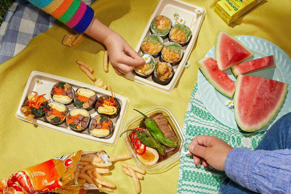 Create a delightful picnic spread from places like Queens, a Korean minimart right next to Golden Gate Park.