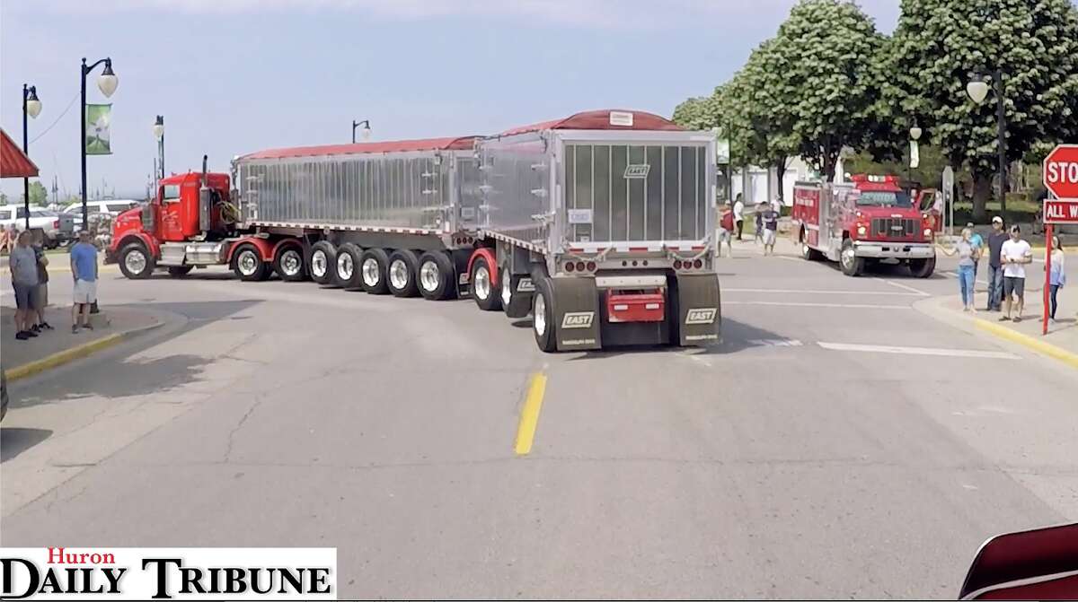 Take a short ride with one of the truckers participating in this year's Harbor Beach Truck Convoy.