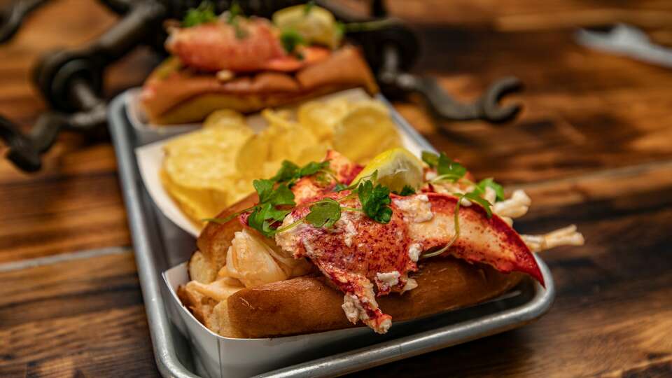 Hot lobster rolls at Knot Norm's in Norwalk, Conn., on June 2, 2021.