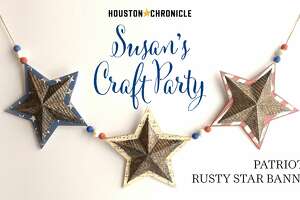 Make a patriotic rusty star banner with Susan's Craft Party