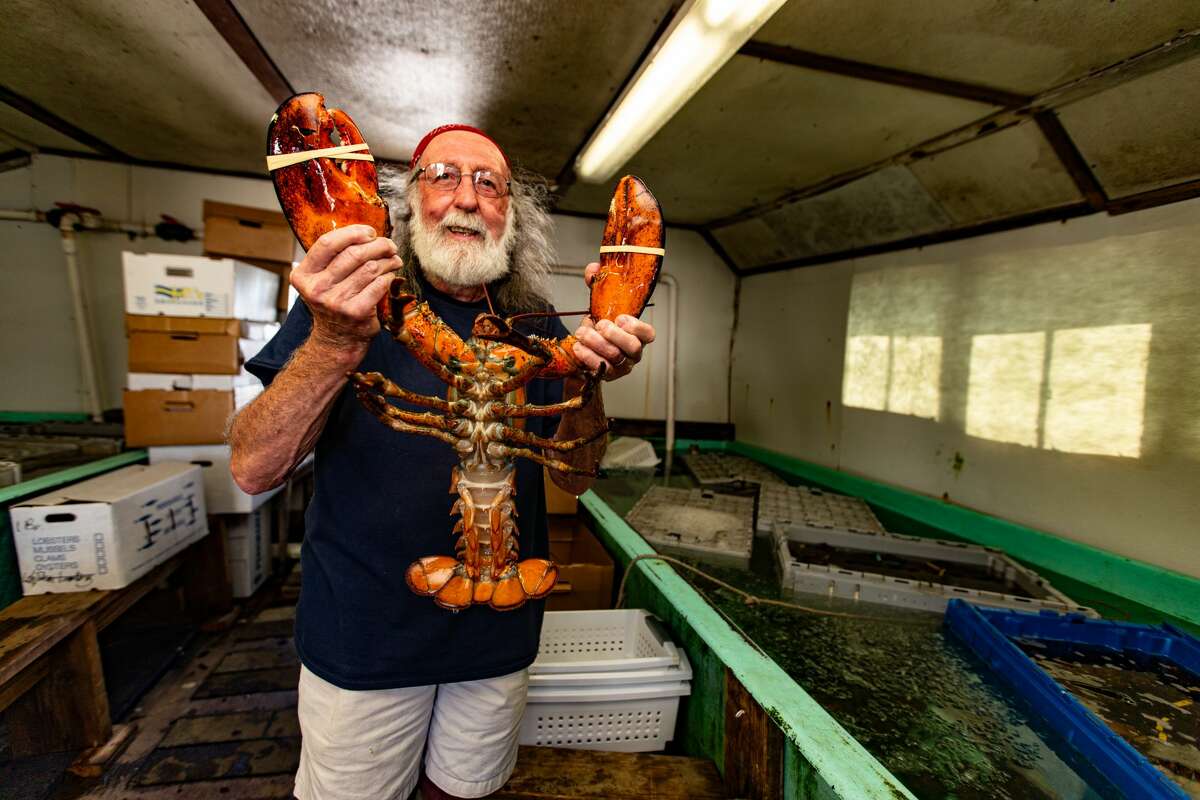 Enea Bacci, co-owner of Lobster Landing in Clinton, Conn., on May 27, 2021.