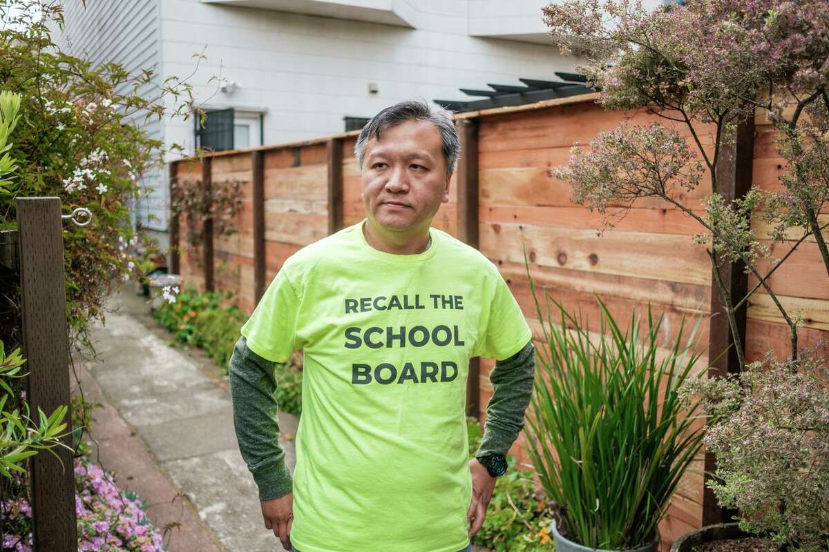 Kit Lam is at the center of a viral video making the rounds in the San Francisco Twitter-sphere showing a man stealing petitions from someone gathering signatures to recall three members of the school board.