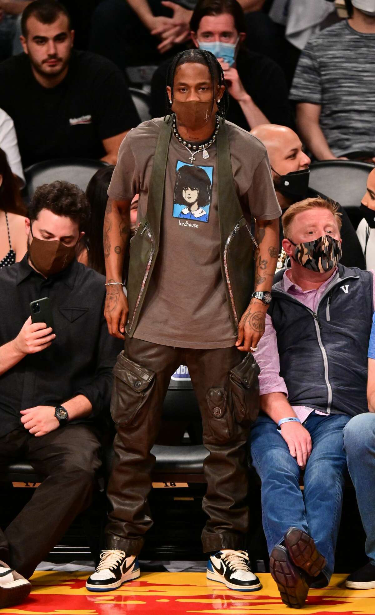 So, Travis Scott is a Nets fan now? We see how it is.