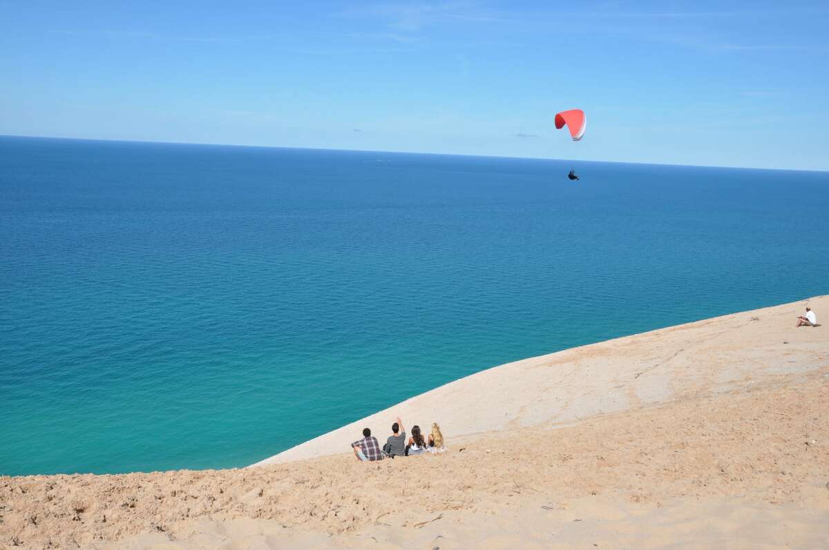 The Sleeping Bear Dunes National Lakeshore has broken visitor records every month in 2021 except April, making it likely the park will again break the record for number of visitors in a year. (Courtesy photo)