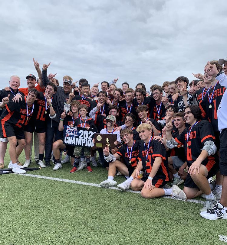 Ridgefield High’s varsity lacrosse team clinches state championship