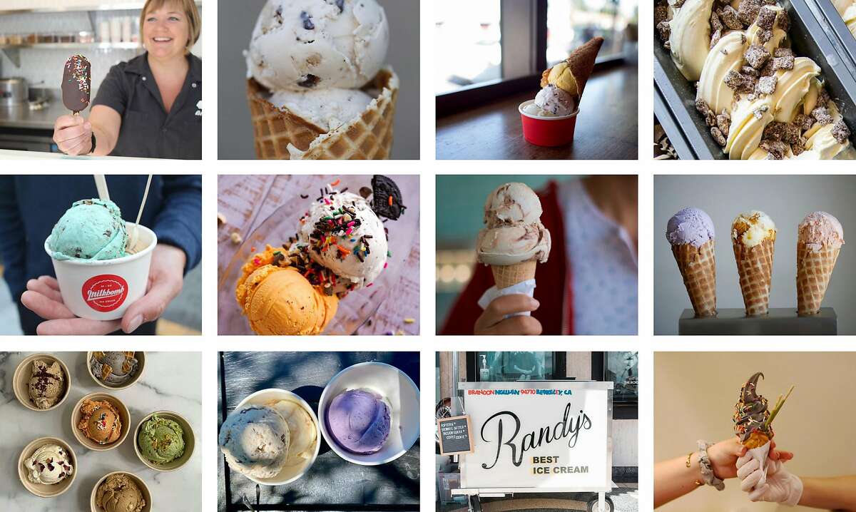 Our 12 picks for the Bay Area's best ice cream shops include options featuring simple or inventive flavors, and treats made from alternatives to dairy.